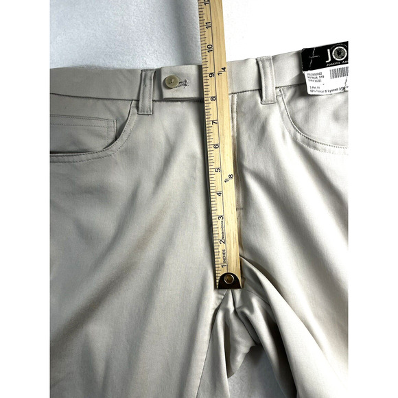 Joseph Abboud Joe Chino Pants Mens Size 30x32 Beige Stretch Extreme Slim Fit New - Picture 4 of 12